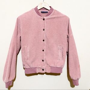 🌼 Brandy Melville Corduroy Bomber Jacket